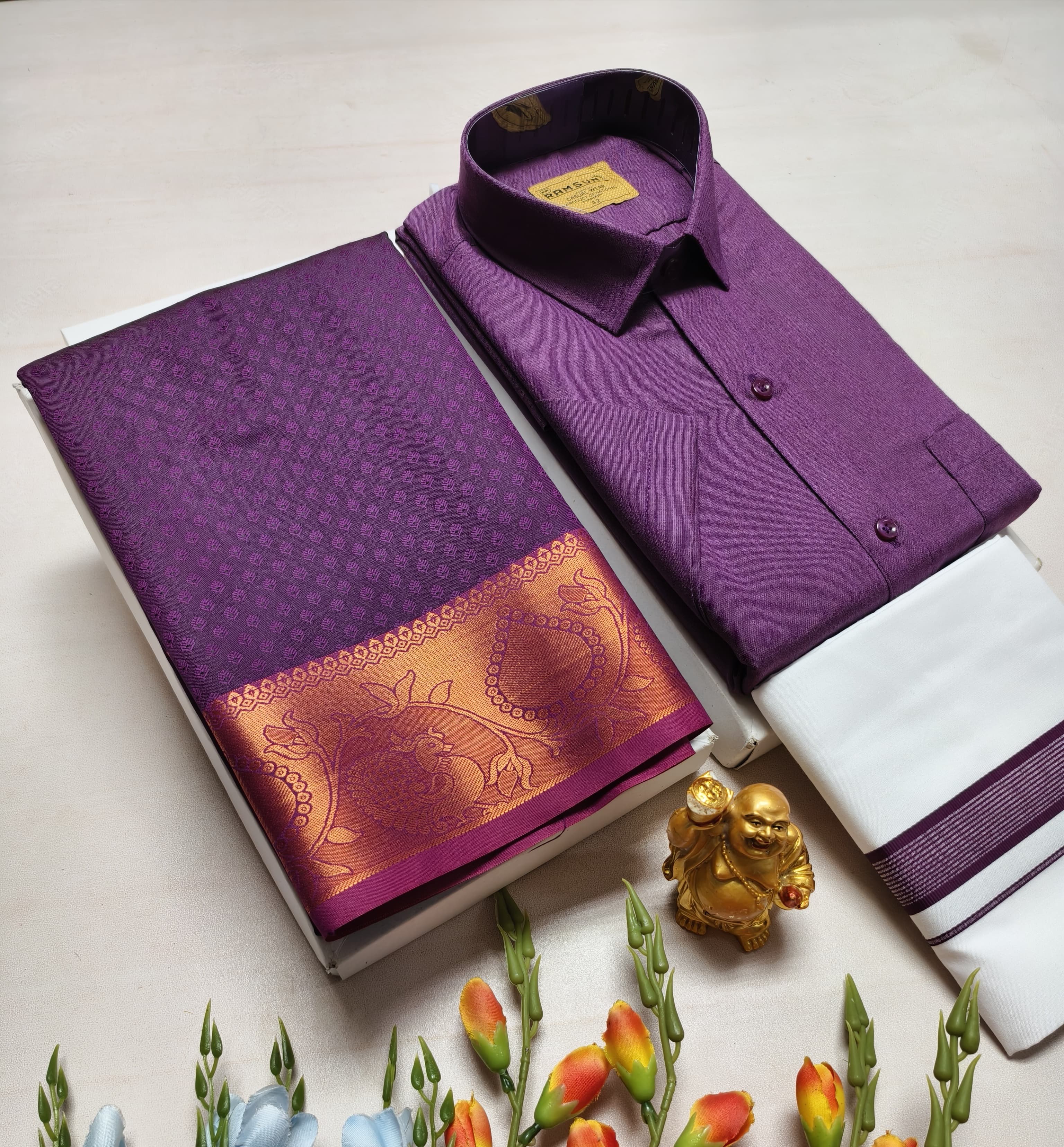 Embossed Silk Set